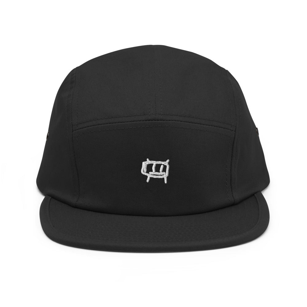 android embroidered five panel hat