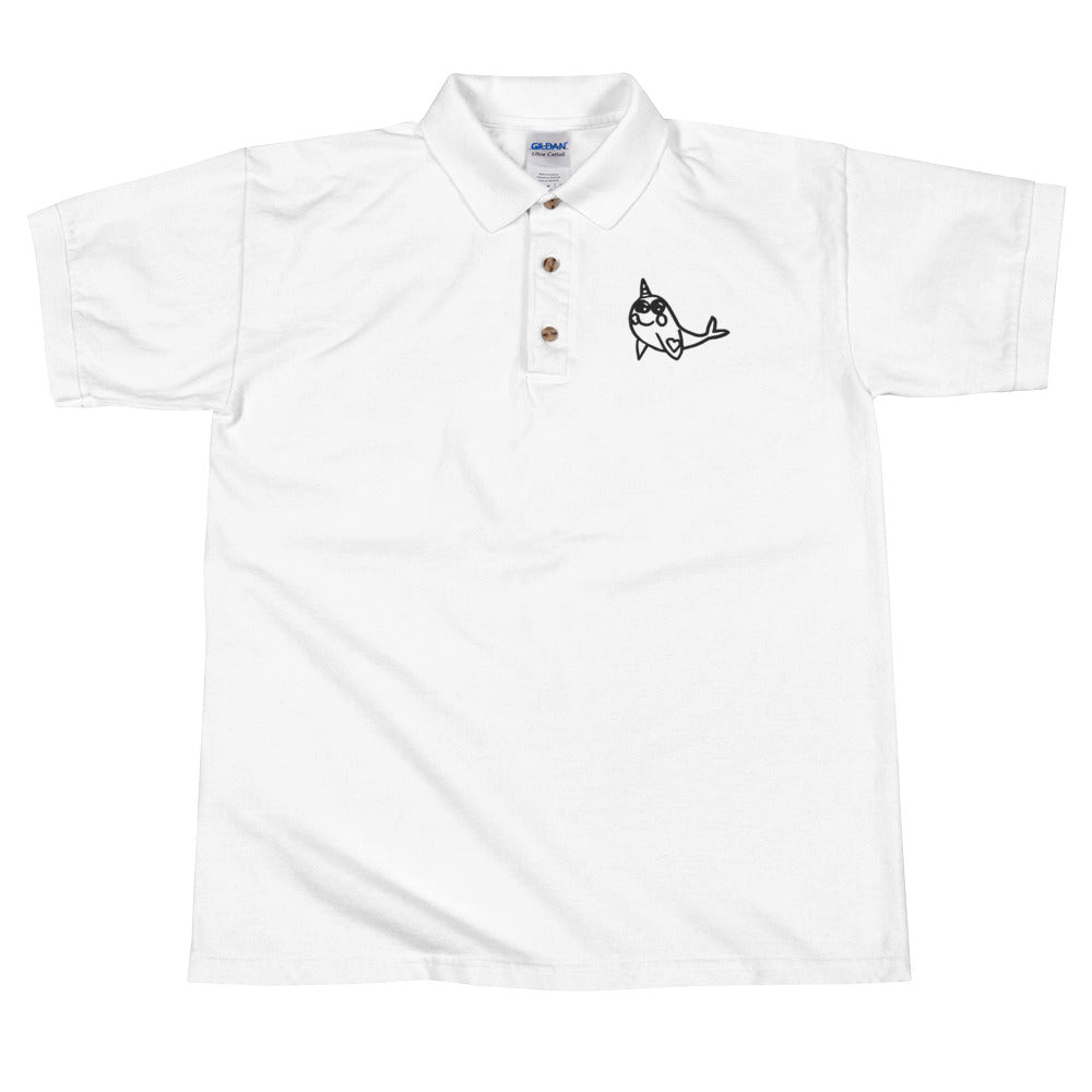 uniseal embroidered polo shirt