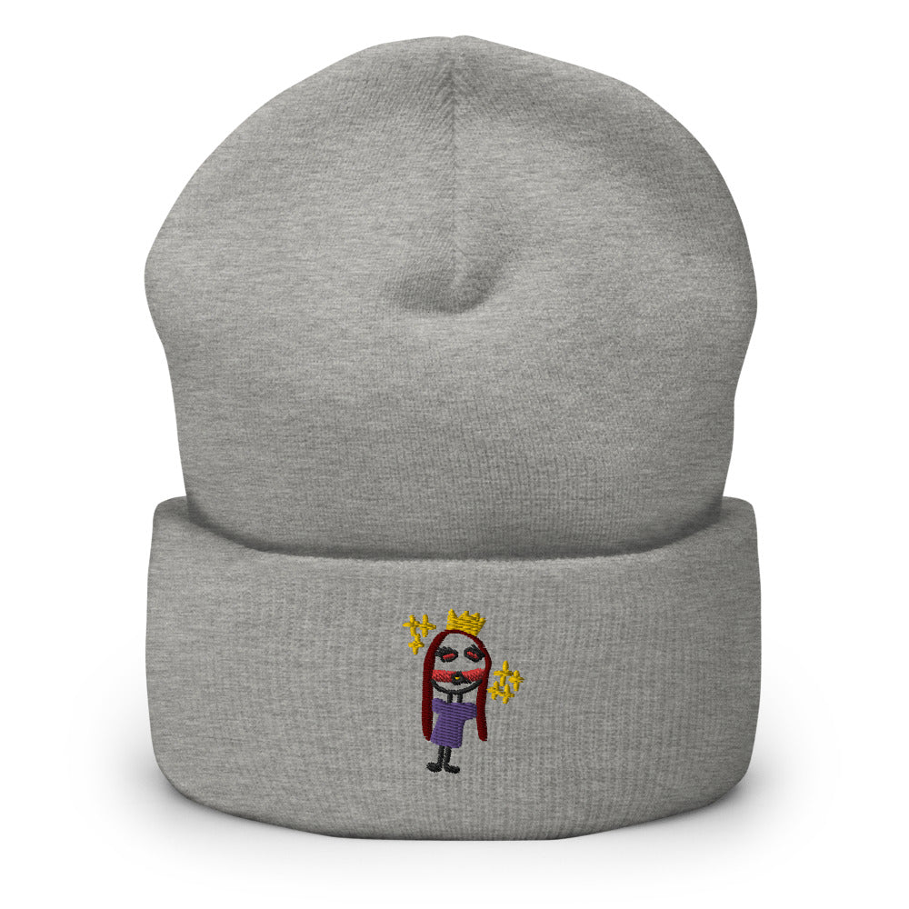 princess embroidered beanie