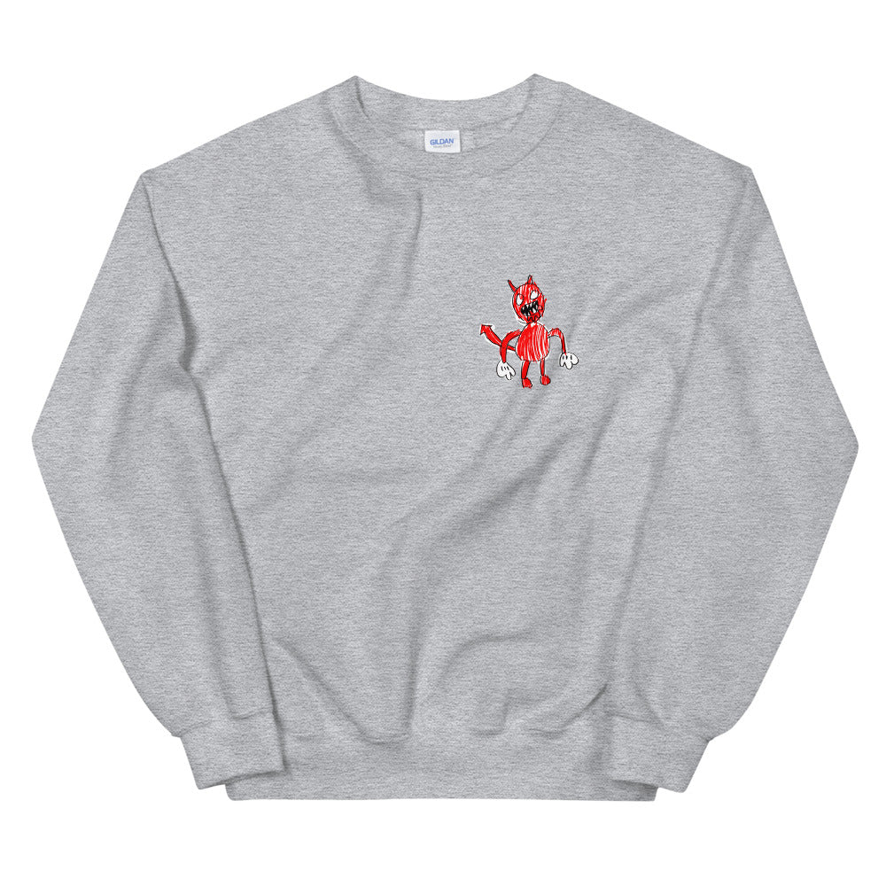 devil printed softstyle sweatshirt