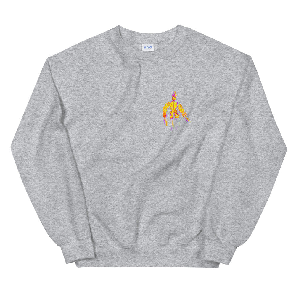 fire man - printed unisex sweatshirt