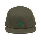 farting dinosaur - embroidered five panel hat