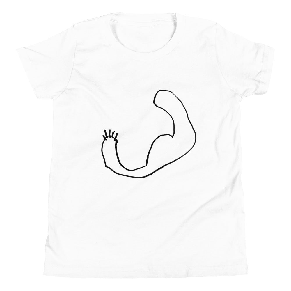 muscles printed youth tshirt