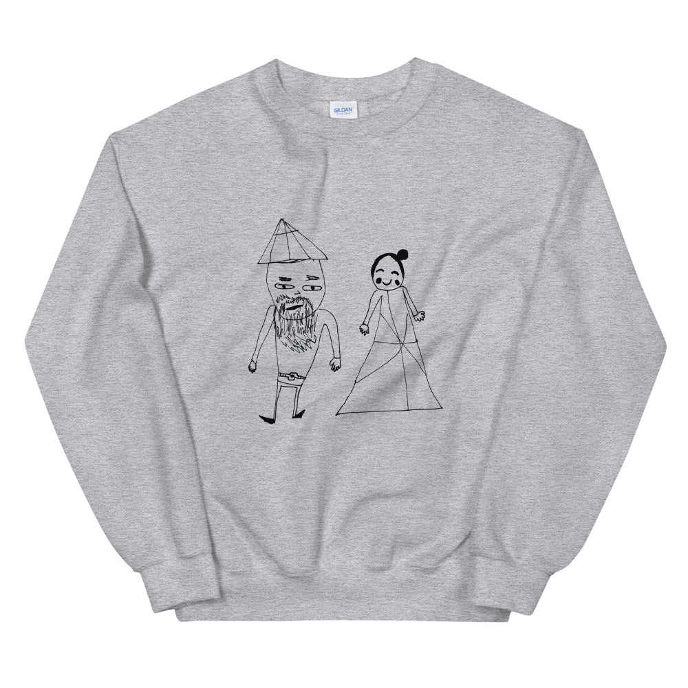 love affair printed sweater