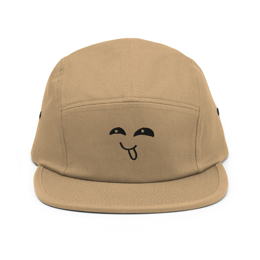 face 7 - embroidered five panel hat