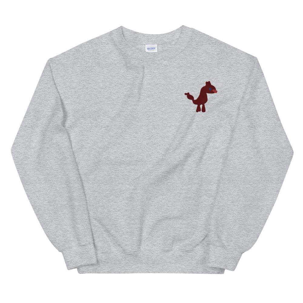 dog xl embroidered sweatshirt