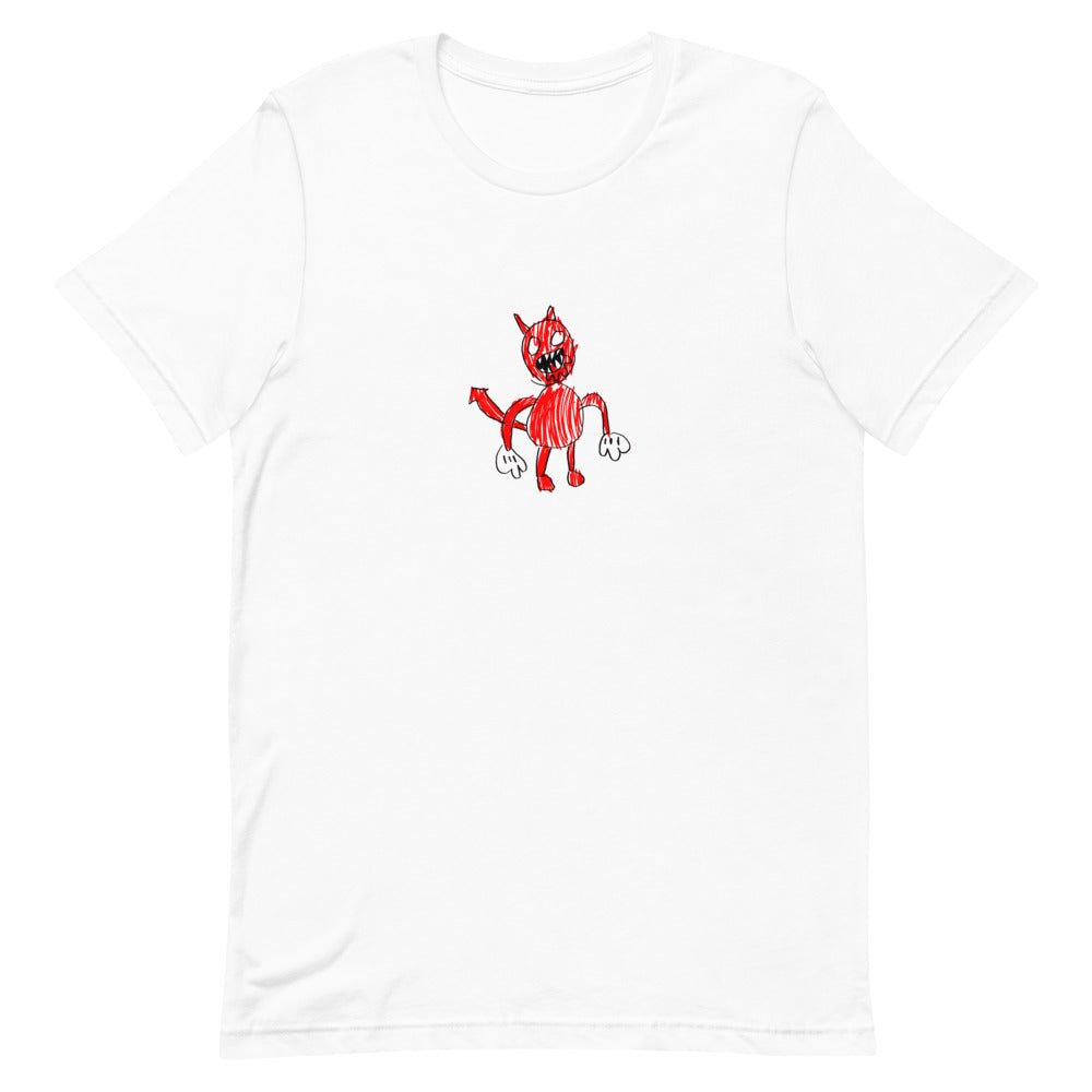 devil printed softstyle tshirt