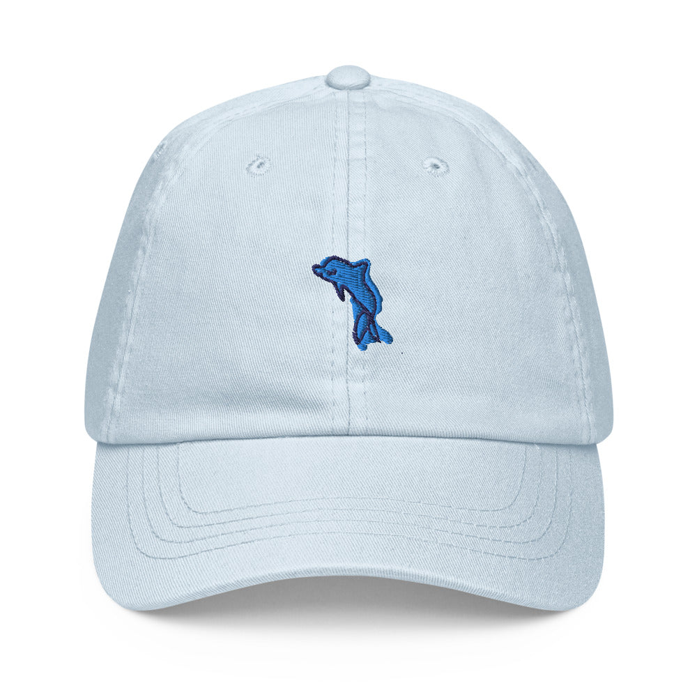 dolphin embroidered hat